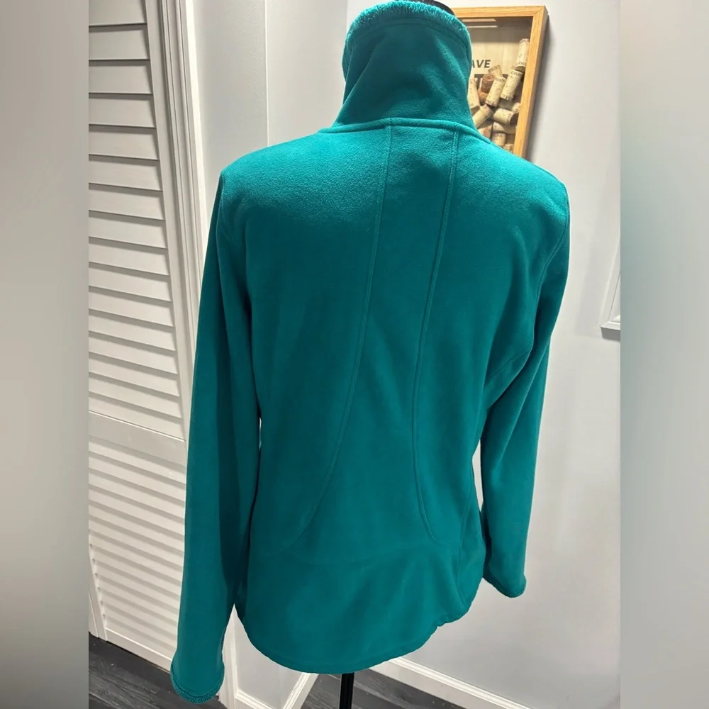 The North Face Sherpa Lined Jacket Size Medium Teal Pockets B1 - Picture 7 of 12
